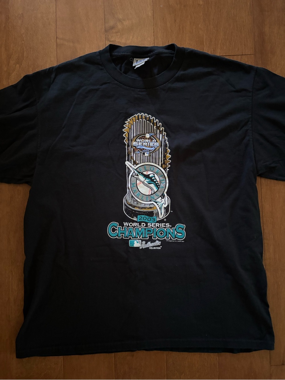 Vintage Lee Sport 2003 Florida Marlins World Series Shirt Size XL